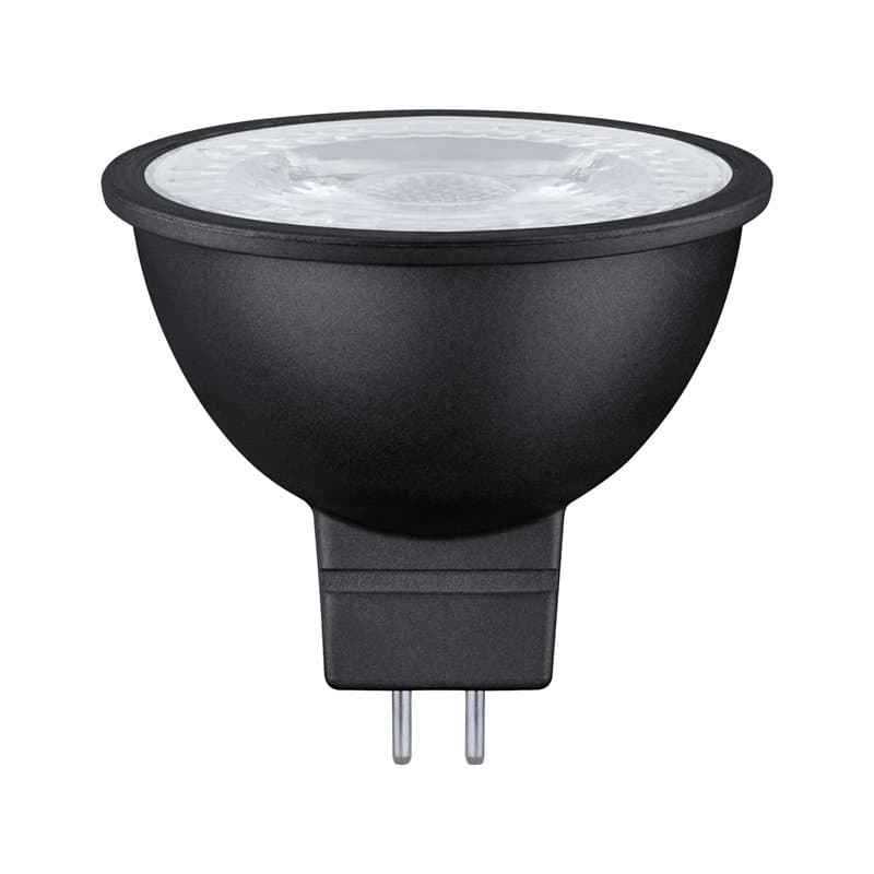 Paulmann 29106 Standard 12V 3-Step-Dim réflecteur LED GU5,3 445lm 6W 4000K gradable Noir mat Ampoule