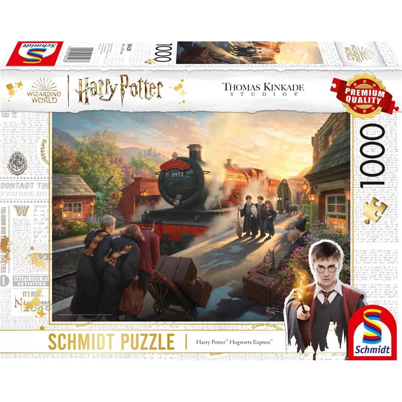 Schmidt Spiele 58428 Puzzle Thomas Kinkade Wizarding World Harry Potter Poudlard Express 1000 pièces, Multicolore