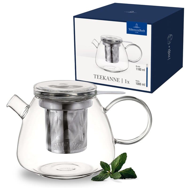 Villeroy & Boch - Artesano Hot&Cold Beverages théière, transparente, résistant au lave-vaisselle/four à micro-ondes, cafetière p