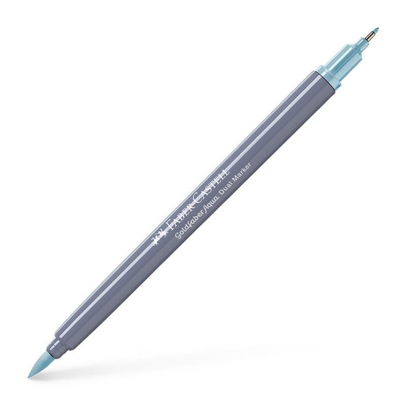 Faber-Castell Creative Studio Goldfaber Aqua Double marqueur bleu eau marqueur unique pour art, artisanat, dessin, croquis, mais