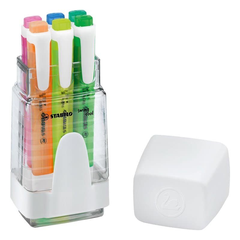 Surligneur STABILO swing cool - Boite x 6 surligneurs fluo - Coloris assortis