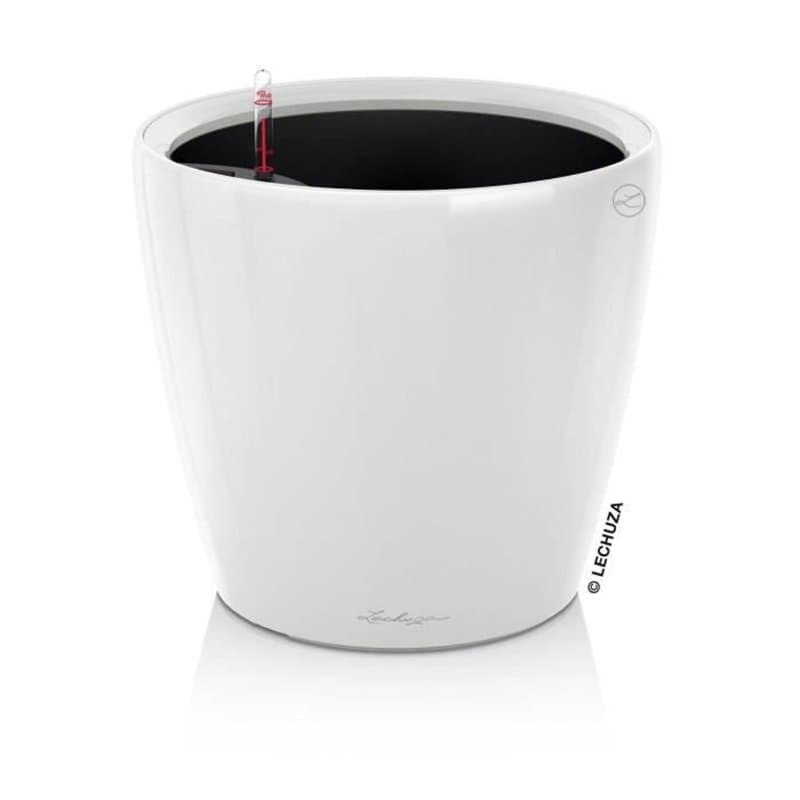 Jardiniere - Classico premium LS 28 - Kit complet - Blanc brillant - 7 L - LECHUZA