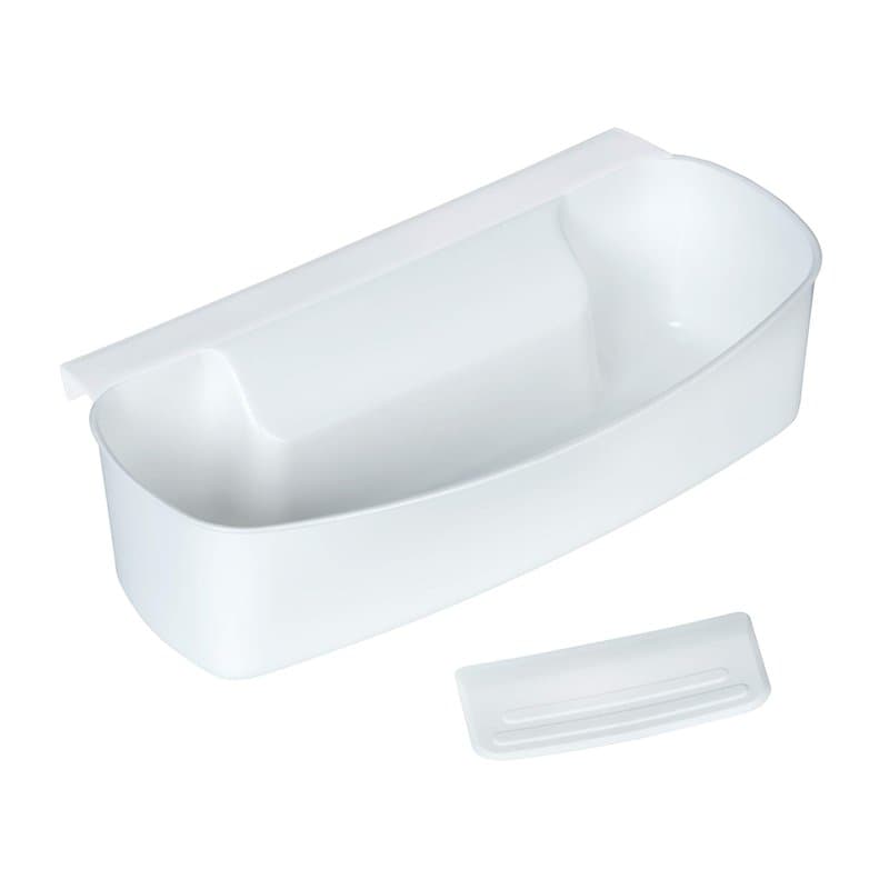 WENKO Bac de Collecte pour déchets à accrocher au Placard de Cuisine, 32.5x9x17.5 cm