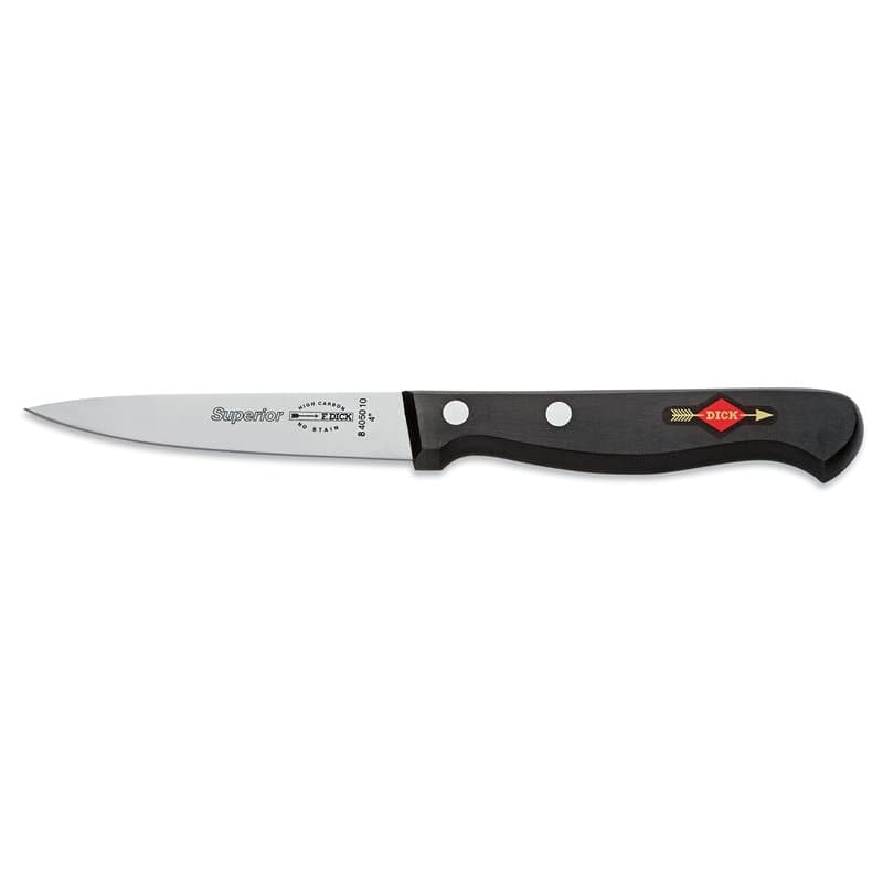 F.DICK Couteau d'office à Haute teneur en Carbone sans Tache 10 cm fabriqué en Allemagne