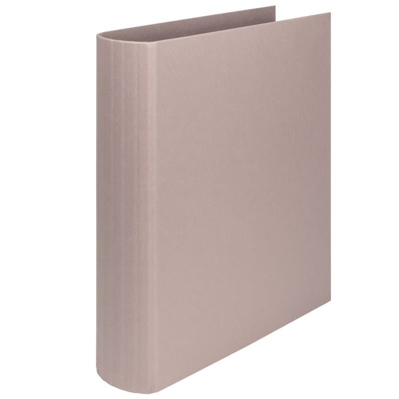 Rössler Papier 1316452495 - S.O.H.O. Classeur à anneaux pour DIN A4, hauteur de remplissage 5 cm, mécanisme à 4 anneaux, taupe,