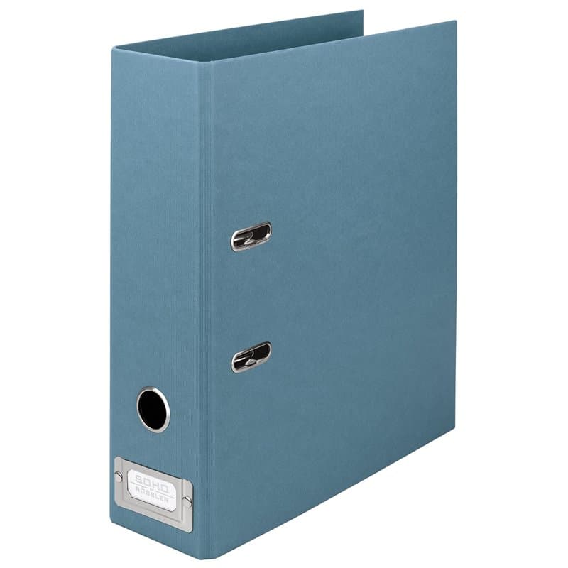 Rössler Papier 1317452158 - S.O.H.O. Classeur DIN A4 à levier, largeur de dos 80 mm, denim, 1 pièce