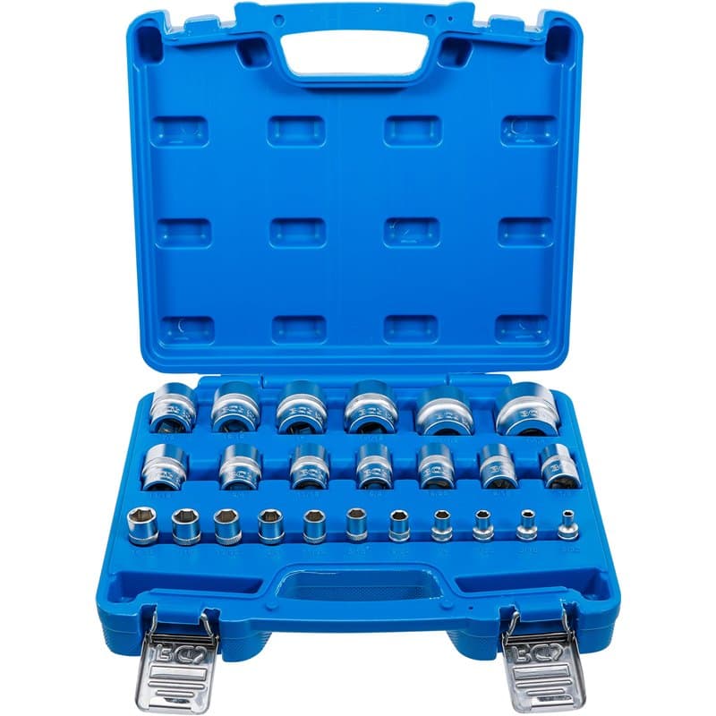 BGS 2246 | Jeu de douilles, six pans | 6,3 mm (1/4"), 12,5 mm (1/2") | en pouce | 24 pièces