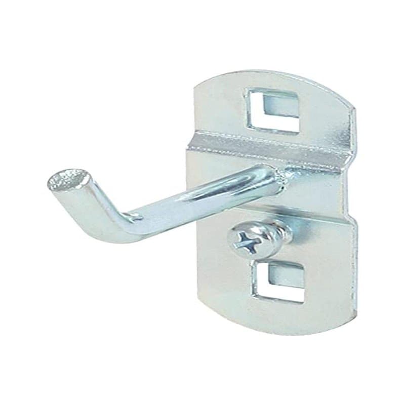 KS Tools 860.0804 - Crochet 45° 50mm Ø6mm - Epaisseur du plateau 1,5 mm - Vis de fixation inclus - Zingué