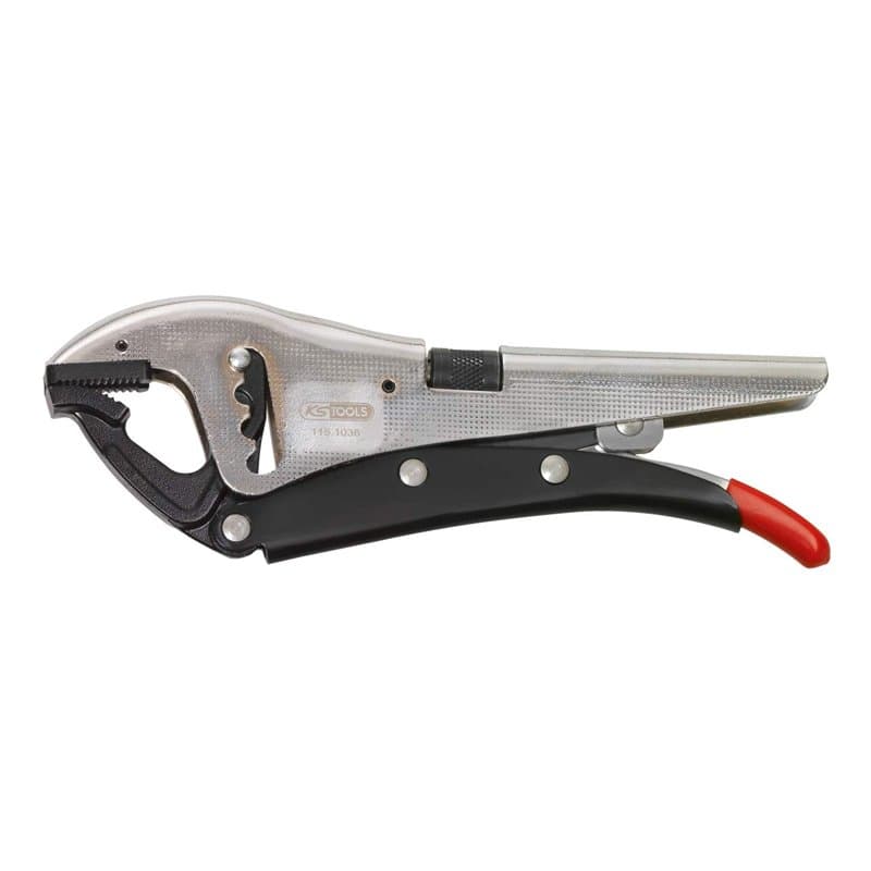 KS TOOLS 115.1036 - Pince Étau à Crémaillère - 10 Pro 7 Bec Court - L. 250 mm