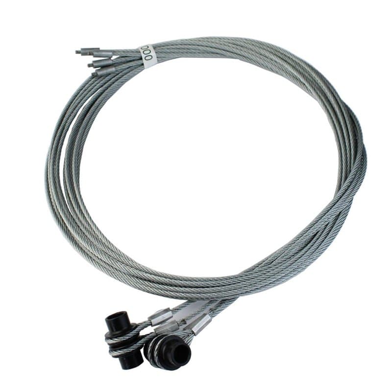 Hörmann 3064350 Ferrure Z en acier de haute qualité avec corde, durable et robuste, 3 mm, longueur 2615 cm