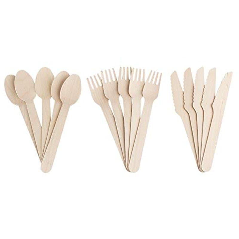 Ideen mit Herz Couverts en bois | 14 cm de long | 1,5 cm à 3 cm de large, 15 pièces