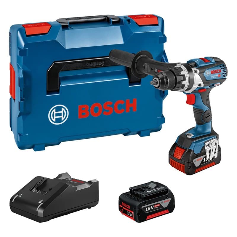 Bosch Professional 18V System perceuse-visseuse sans-fil GSR 18V-110 C (couple maxi : 110 Nm, Ø de vissage maxi : 12 Nm, avec 2