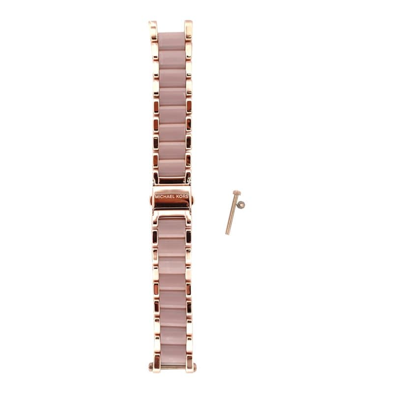 Michael Kors Bracelet de Montre pour Femmes 20mm, Acier Inoxydable Rose, Bande de Rechange Originale pour MK5896