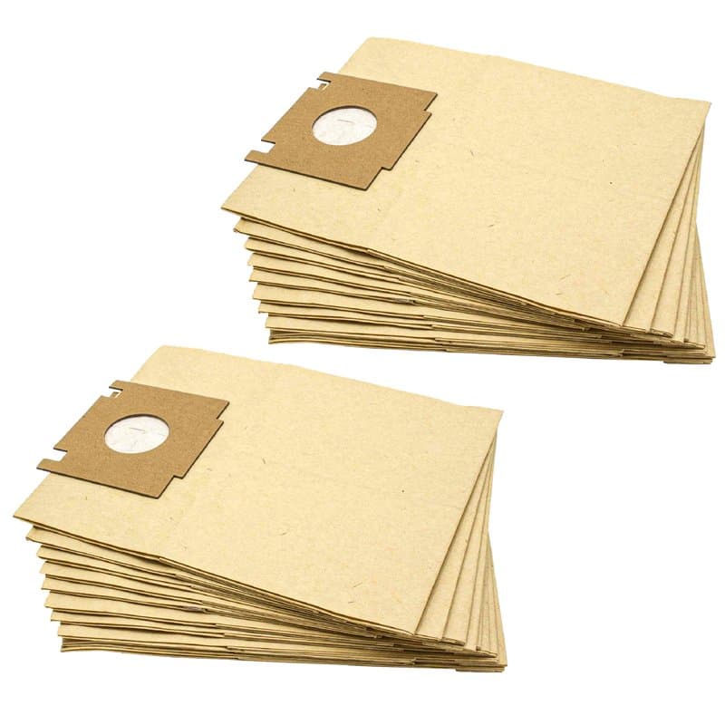 vhbw 20x Sacs compatible avec Rowenta RO 320 Artec, RO 320 Artec 1 aspirateur - papier, 23cm x 18cm, couleur sable