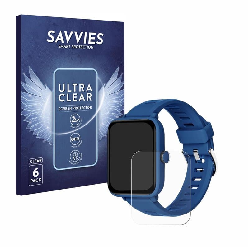 savvies Protection Ecran pour Biggerfive BW01 1.5" (6 Pièces) - Film Protection Ultra Clair
