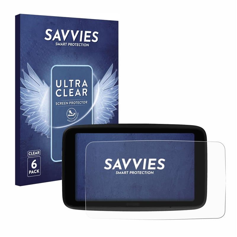 savvies Protection Ecran pour TomTom GO Superior 6" (6 Pièces) - Film Protection Ultra Clair