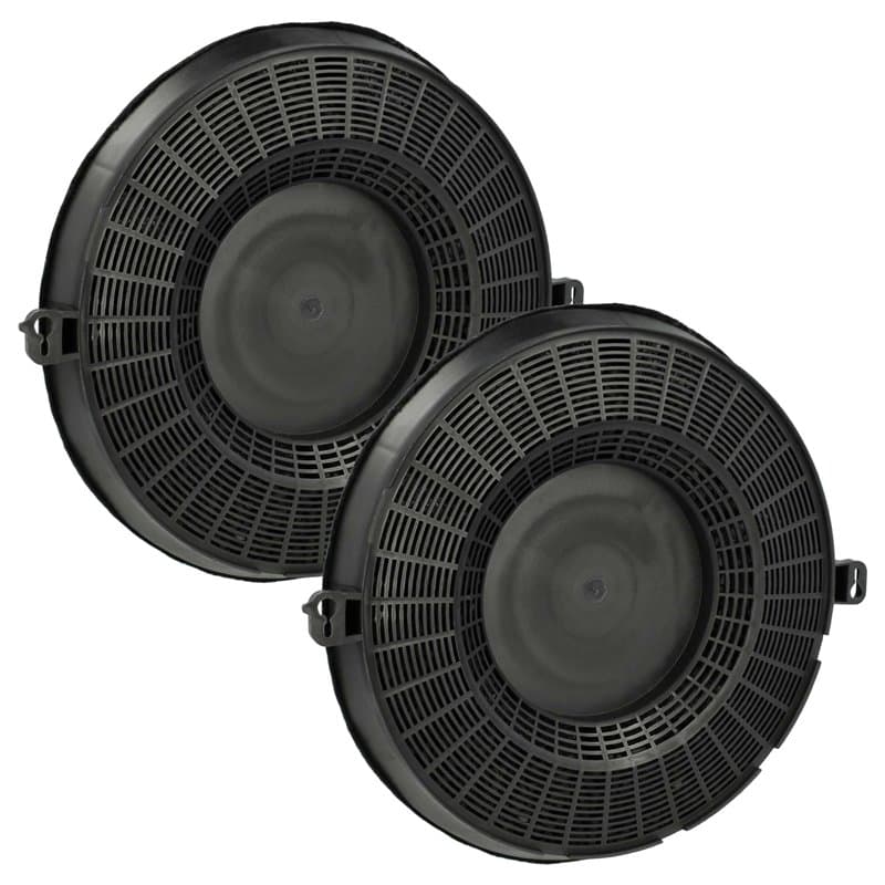 vhbw 2x Filtres à charbon actif compatible avec Faure FHT6141N, FHT6141W, FHT6141X, FHT6136B, FHT6136W, FHT6136X, FHT6141 hotte