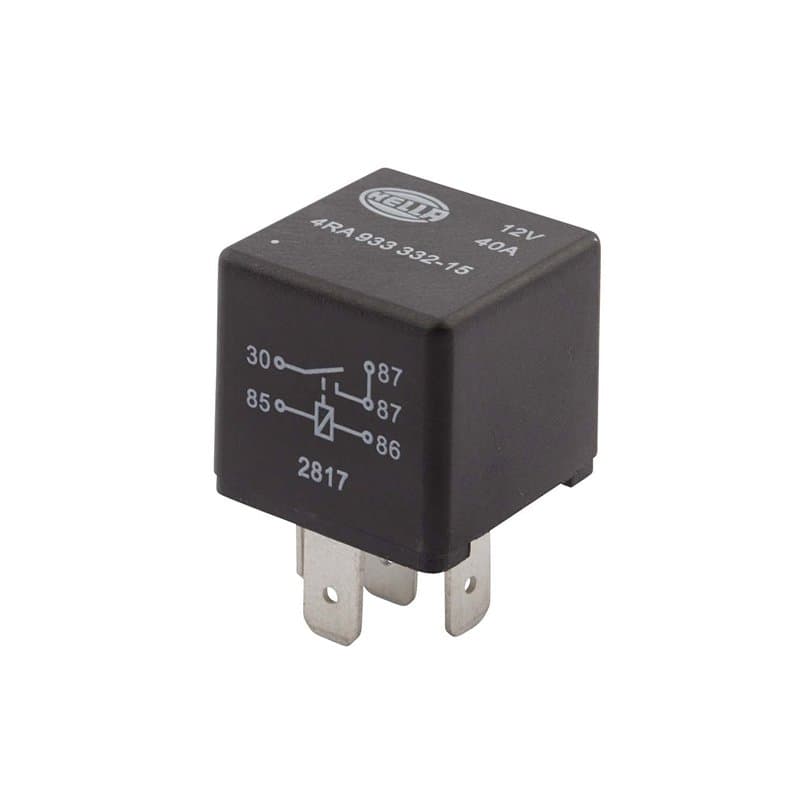 HELLA Relais, courant de travail - 12V - 5pôle - Relais à courant de travail - 4RA 933 332-151
