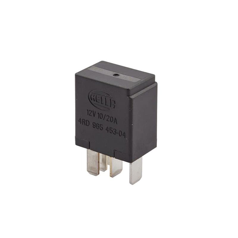 HELLA Relais, courant de travail - 12V - 5pôle - Schéma de câblage: W2 - Fiche: C1 - Relais inverseurs - sans fixation - 4RD 965