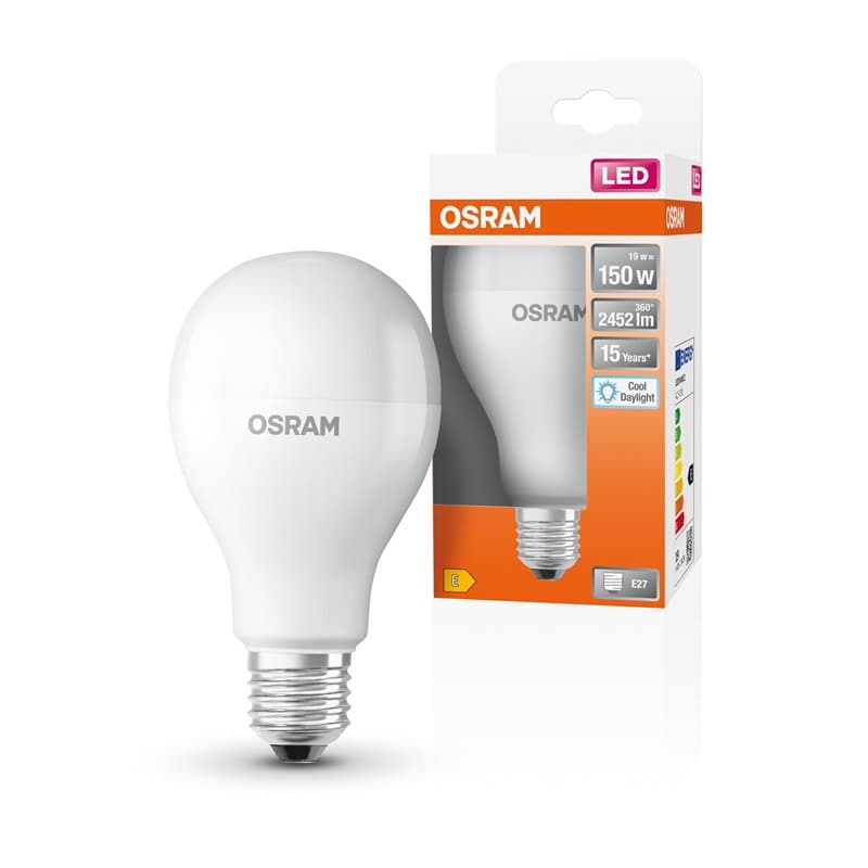 OSRAM LED Star Classic A150 LED lampe pour la prise E27, forme de poire, Matt Optics, 2452 Lumens, Daylight White (6500K), rempl