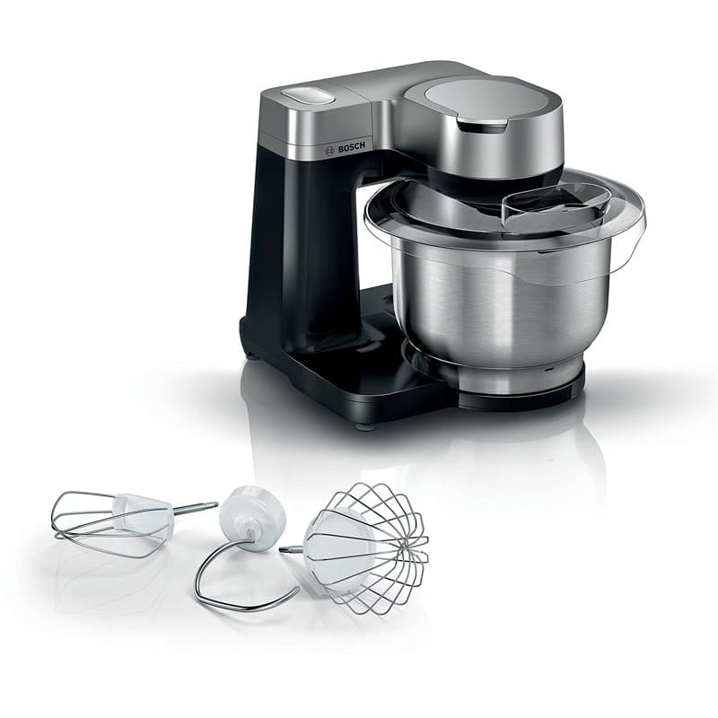 Bosch Electroménager - MUMS2VM00, Robot de cuisine Serie 2-900 W, 7 vitesses + turbo, kit de pâtisserie, Bol de 3,8 l en acier i