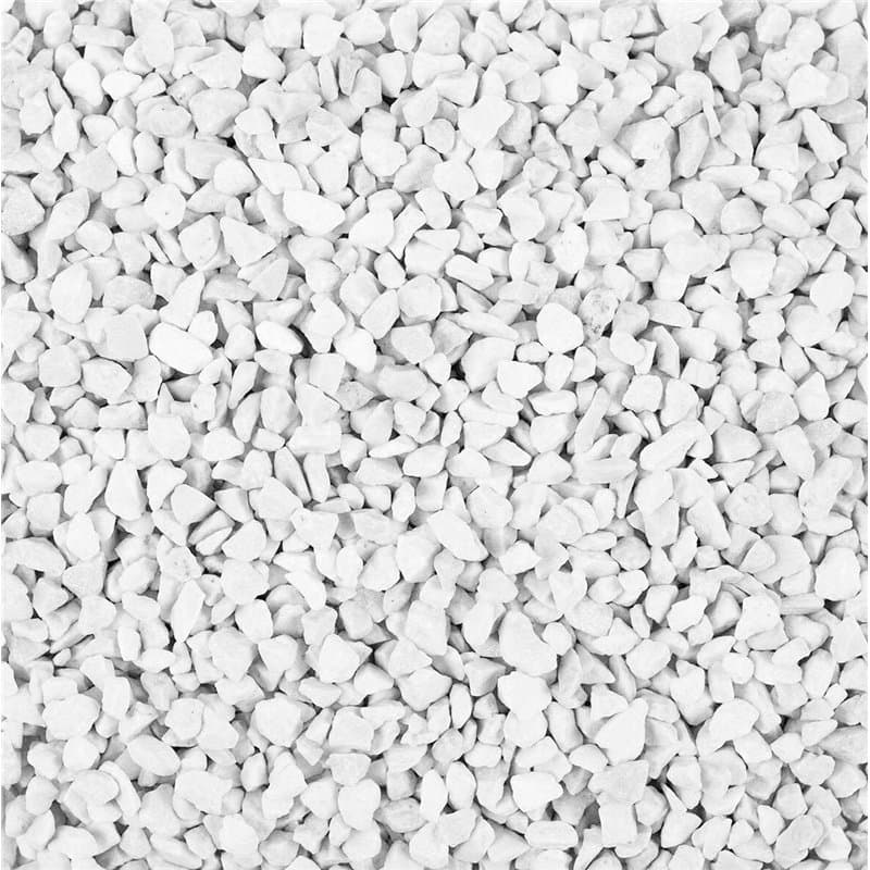 EDZARD Granulés décoratifs/Pierres décoratives (2-3 mm), 1 kg, Couleur Blanc, étanche, sans poussière, dans Un Sachet refermable