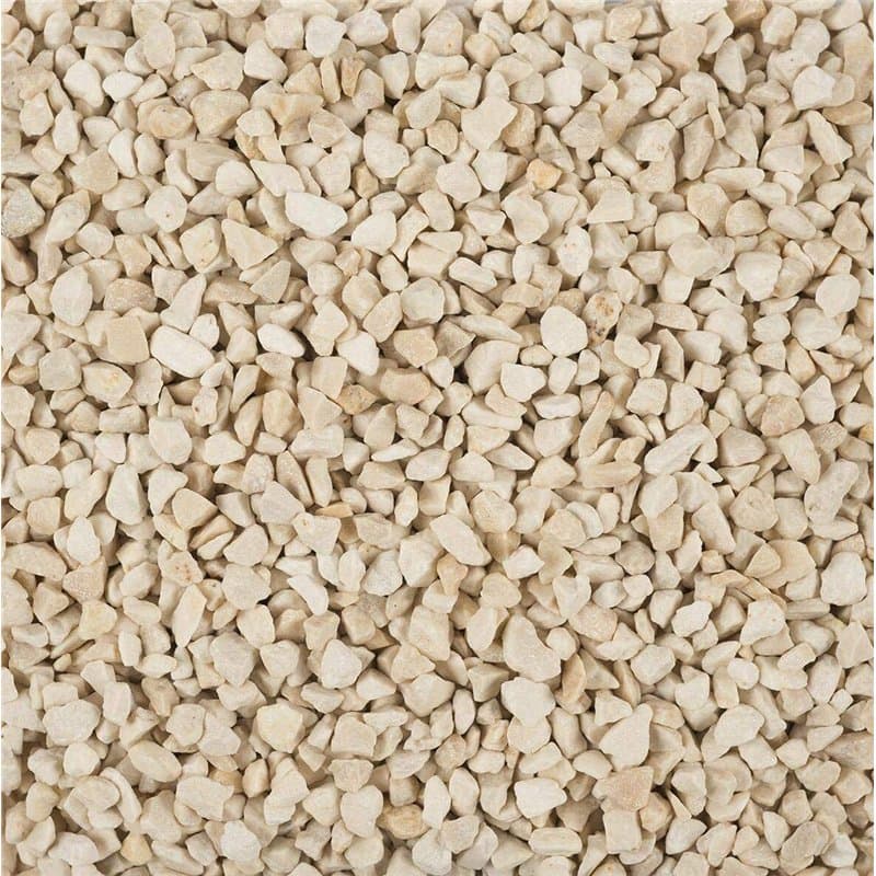 EDZARD Granulés décoratifs/Pierres décoratives (2-3 mm), 1 kg, Couleur crème, étanche, sans poussière, dans Un Sachet refermable