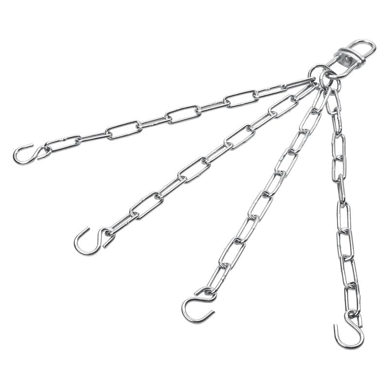 Bad Company Chaîne en acier pour sac de frappe et punching ball Chromé 48 cm