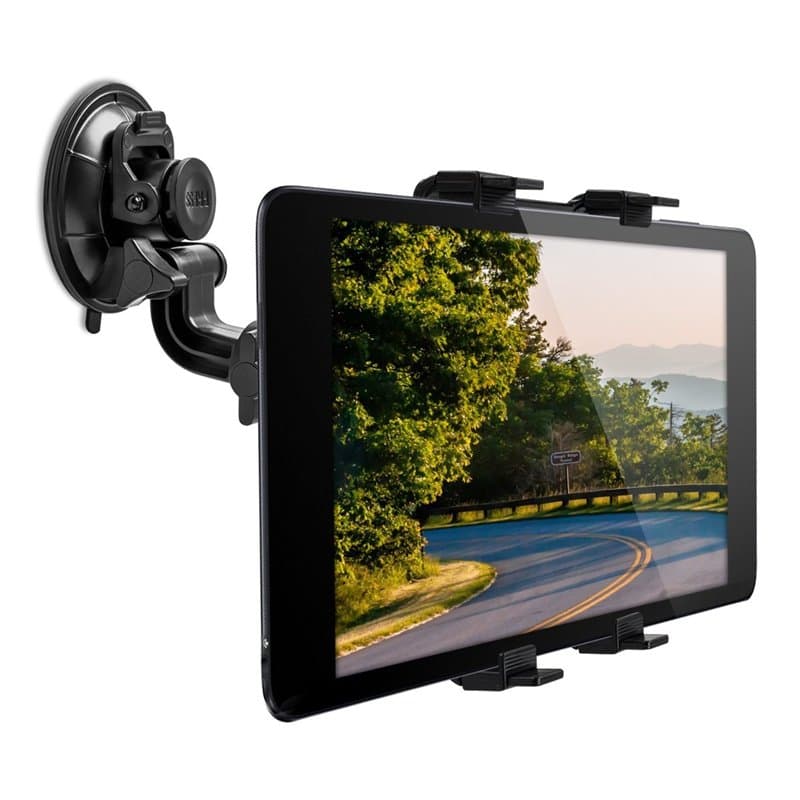 kwmobile Support Tablette Voiture - Support Universel pour Pare-Brise avec Fixation par Ventouse et Rotation 180° - 11-20,7 cm -