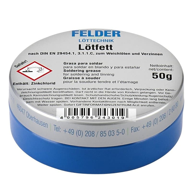 Champs lötfett testerons Solder Pâte soudage Graisse lötpaste Boîte 50 g