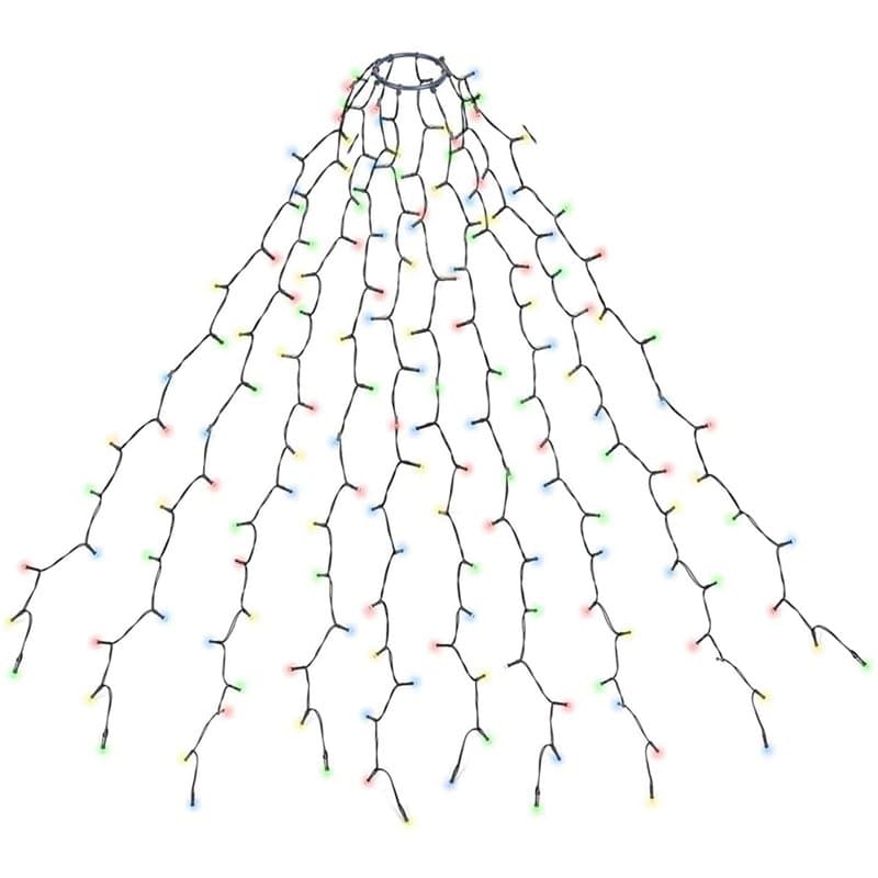 SALCAR Guirlande Lumineuse 350 LEDs pour Sapin de Noêl, 3m x 10 exterieur Etanche Guirlande LED Sapin Décoration (2m - 5m sapin)