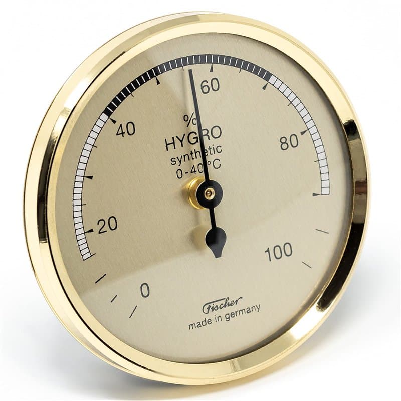 Fischer hygromètre synthétique, Couleur Laiton, 68 x 63 mm