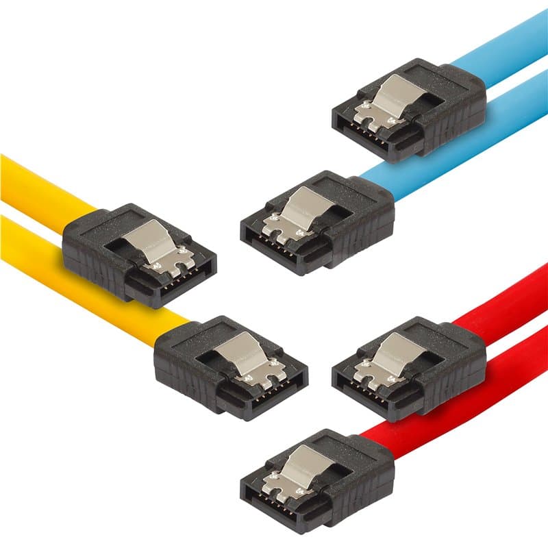 POPPSTAR - Câble SATA 3 disque dur interne HDD SSD, Connecteur SATA fiche droit, câble de données de jusqu'à 6 Gb/s, longueur 0,