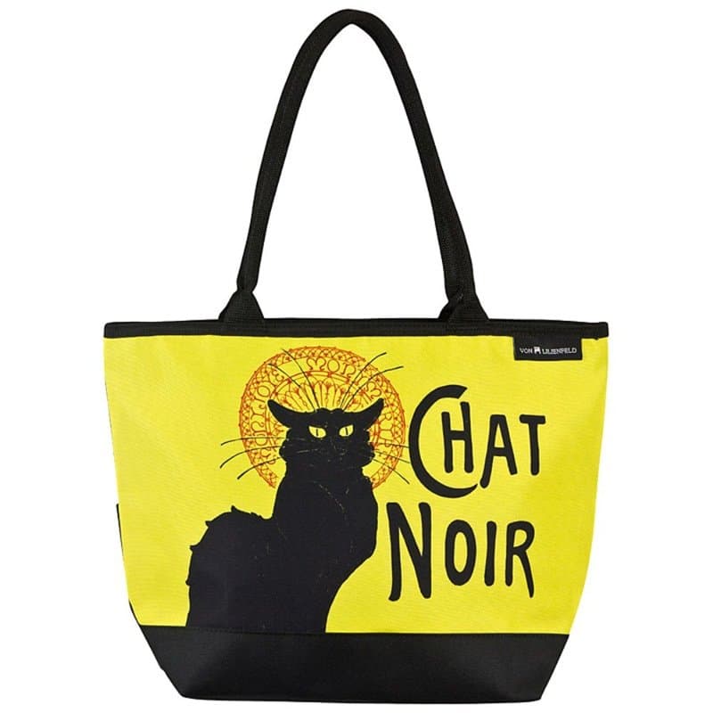 VON LILIENFELD Cabas Besace Chat Noir Art Sac Bandoulière Spacieux Sacs Portés Èpaule Cabas Décontractés