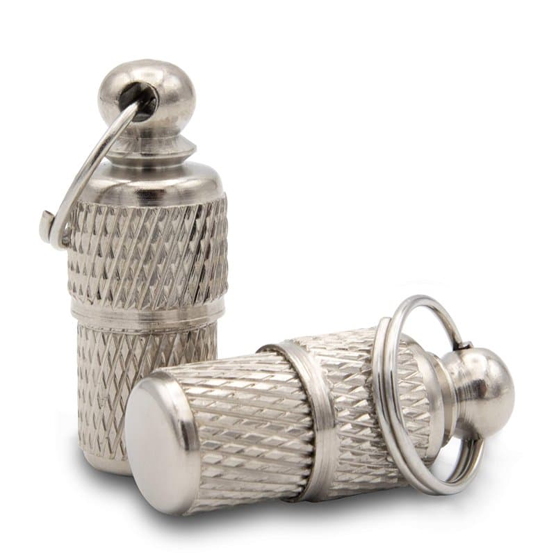 Aribari 2 x pendentifs Porte-adresse pour Petits Chiens et Chats – Tube d´identité - idéal pour Petits Chiens et pour Chats - Co