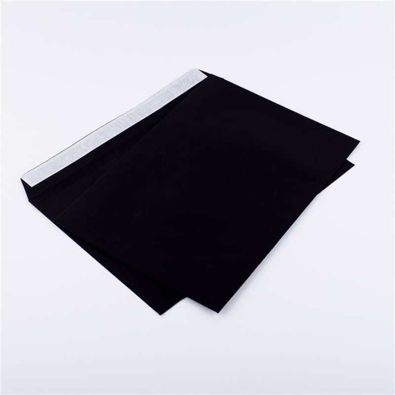 50 Enveloppes DIN C4 229 x 324 mm Noir 120 g/m² sans fenêtre Patte autocollante (Article : 414 A)