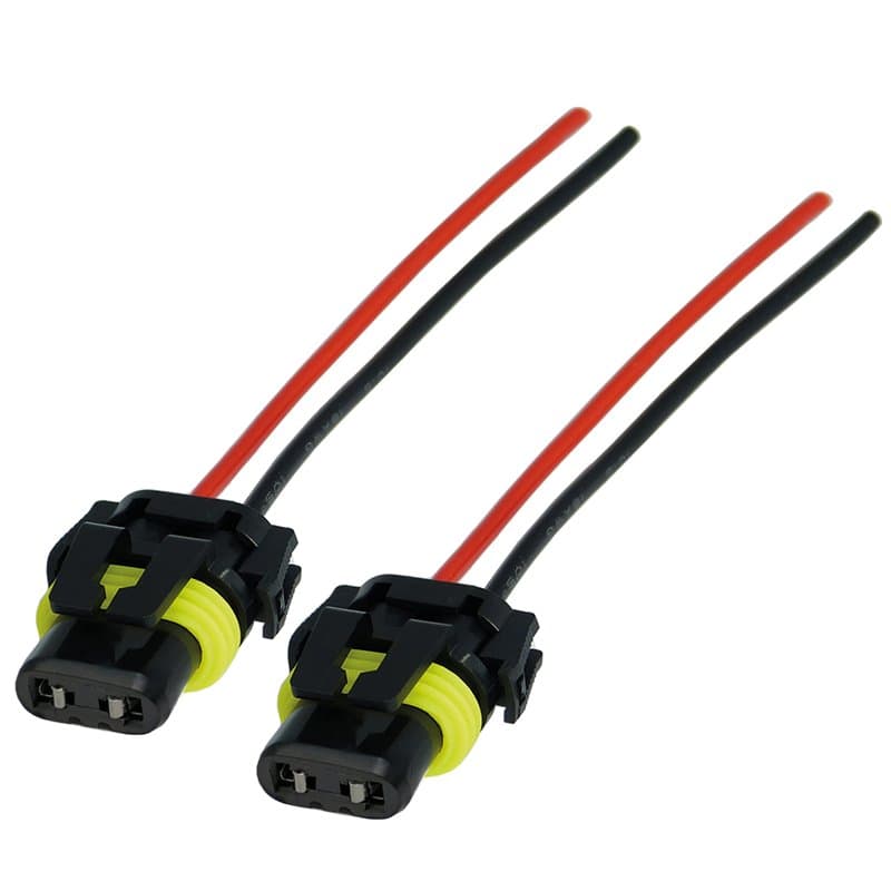 L & P Car Design Lot de 2 HB3 9005 Prise Phare Douille Ampoule HB3 Connecteur HB3 femelle Adaptateur HB3 pour Lampe Voiture Phar