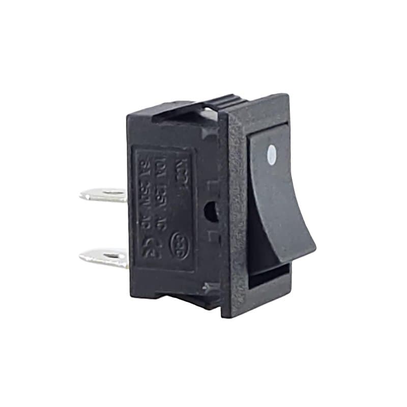 KCD1 Interrupteur à bascule - 250 V 6 A 125 V 10 A CA - KCD1 (6 V 9 V 12 V 24 V 125 V CA/DC) - Noir - Rectangulaire avec point -