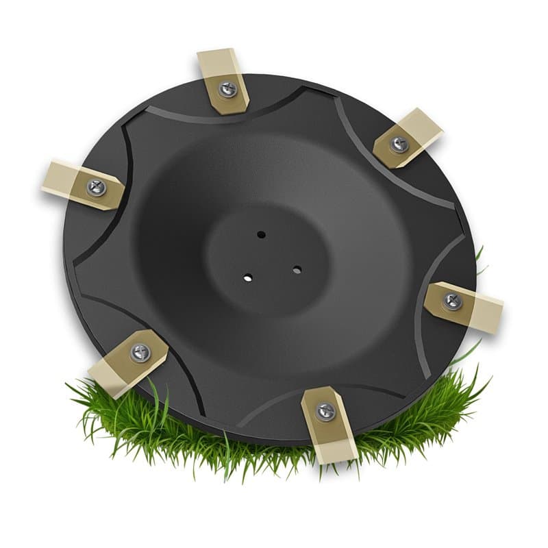 Disque à lames Tuning pour 6 lames compatible avec ECOVACS Goat O500, O800, O1200, G1-800, G1-2000, G1 - Disque de coupe premium