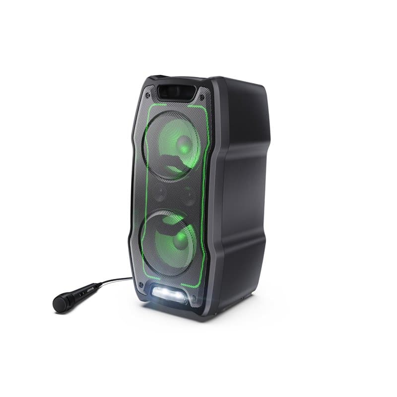 SHARP PS-931 Party Speaker, microphone, TWS, Bluetooth, 2xUSB, 2 ports 6,3 mm pour microphone et guitare, lumières multicolores,