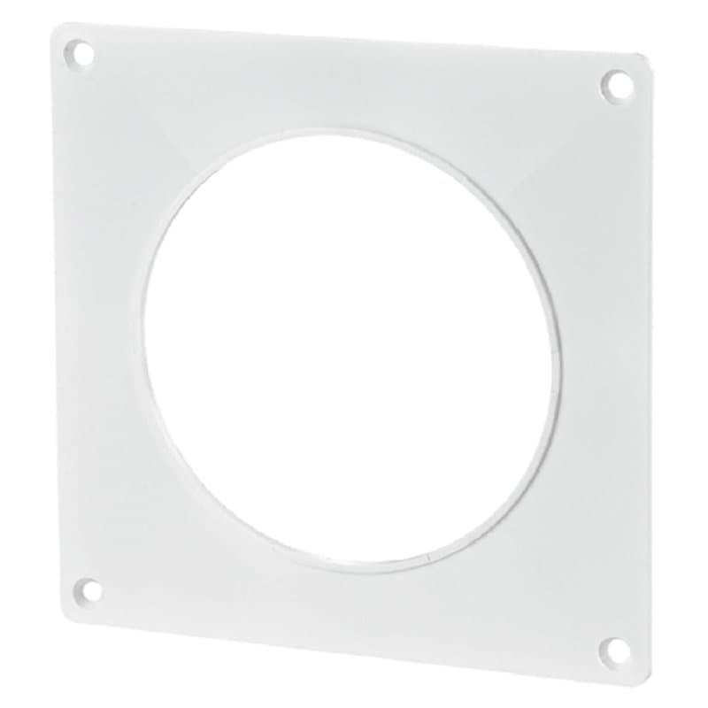 Plaque murale pour tuyau de ventilation en PVC 100 mm Bride murale Plaque de montage Tubes ronds en plastique ABS Conduits d'air