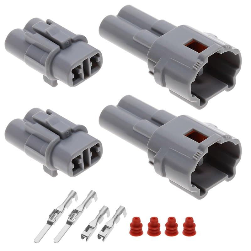 EMSea 2 Sets Connecteurs de Moto 2 Broches Compatible avec Sumitomo MT090 Compatible avec Yamaha Compatible avec Prise de Connec
