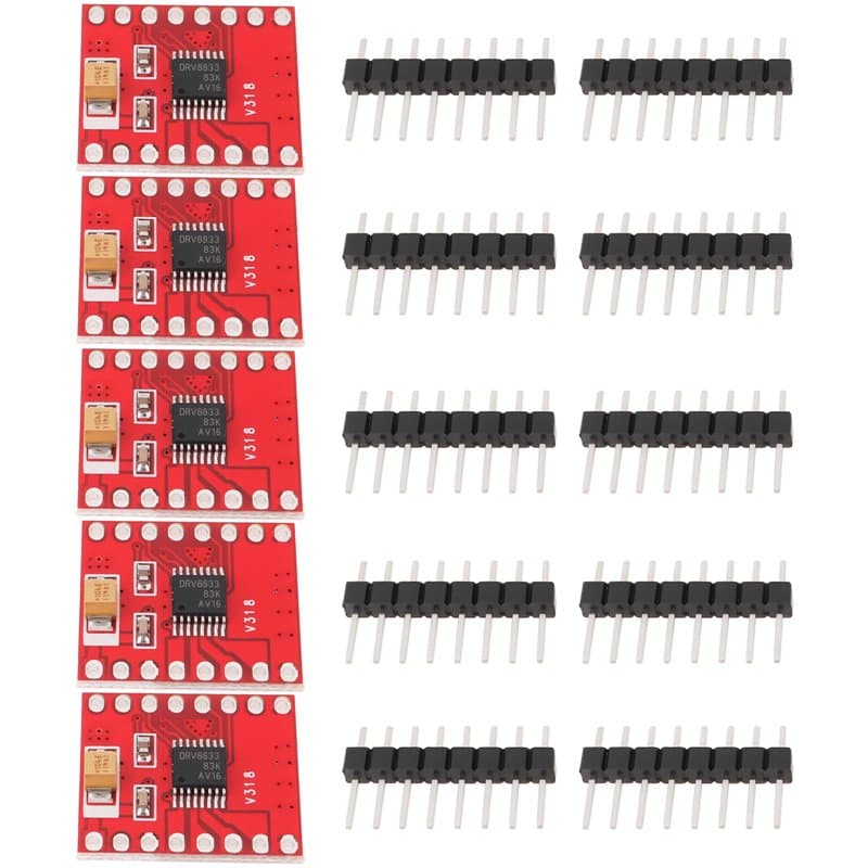 EMSea 5 Pi¨¨ces Carte de Commande de Moteur ¨¤ Courant Continu DRV8833 pour TB6612FNG pour Moteur d'ordinateur Ventilateur Lumi¨