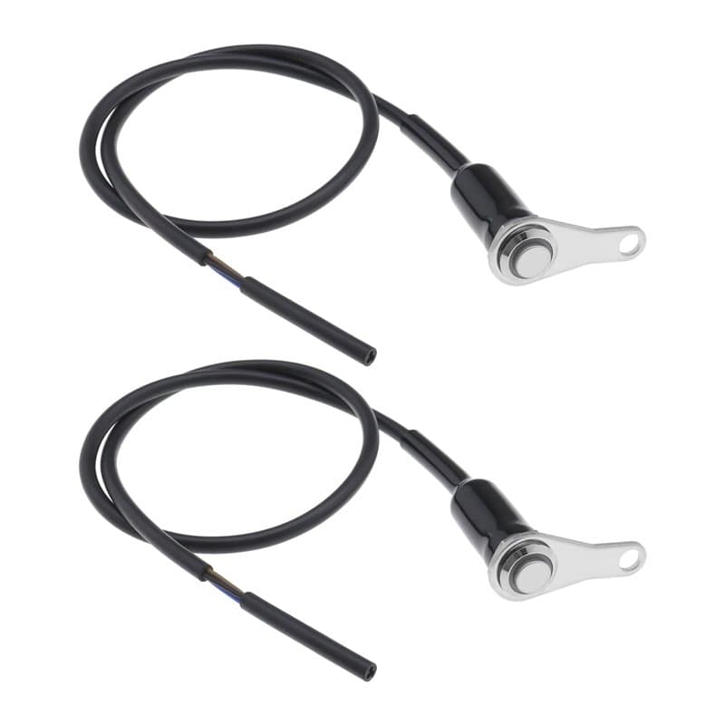 VGOL 2pcs Commutateur de Guidon de Moto en Acier Inoxydable Étanche Poignée de Moto Lumière LED Démarrage Kill Angle Commutateur