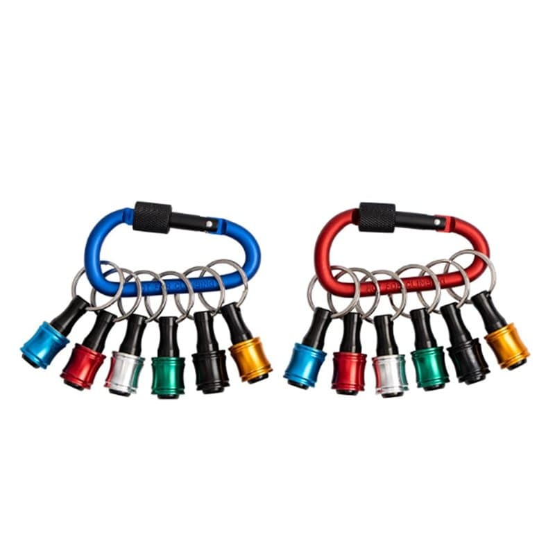 Sknrlko Porte-embout porte-clés Easy Release et Quick Change Porte-embouts de tournevis 2 jeux de 6 porte-embouts 1/4