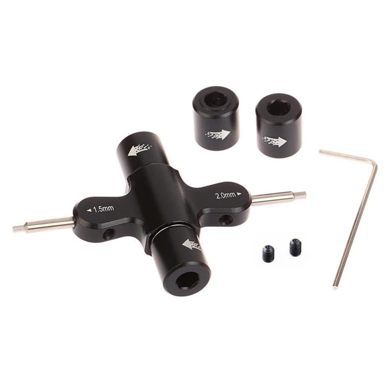 YEHEI M3 M5 Clé Vis Écrou 1,5 2,0 mm Tournevis Hexagonal à Dégagement Hélice Moteur Prop Outil pour RC Quadcopter FPV Drone Acce