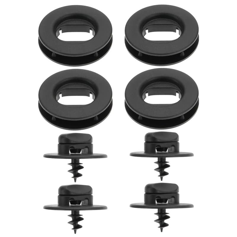 ECSiNG Lot de 4 Supports de Tapis de Sol de Voiture Boutons de Rotation des Trous Clips de Fixation pour Tapis de Sol 3D0864851B