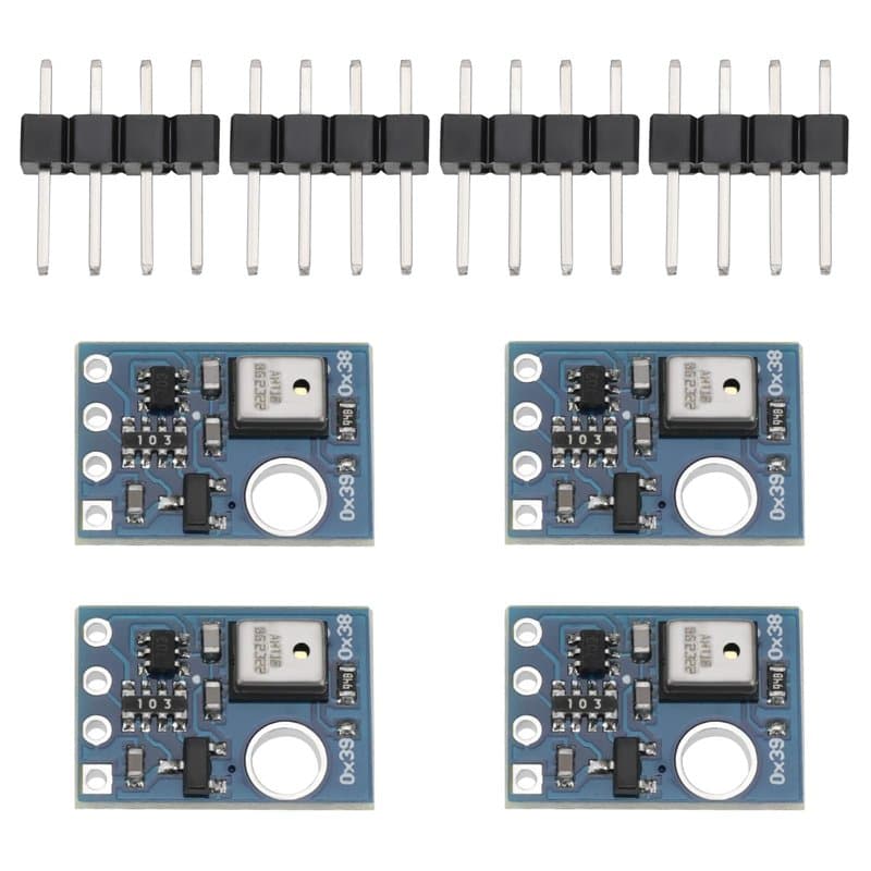 ECSiNG 4 Modules de Lot de Capteur de Température Et D'humidité Numérique AHT10 I2C Module de Mesure de Température Et D'humidit