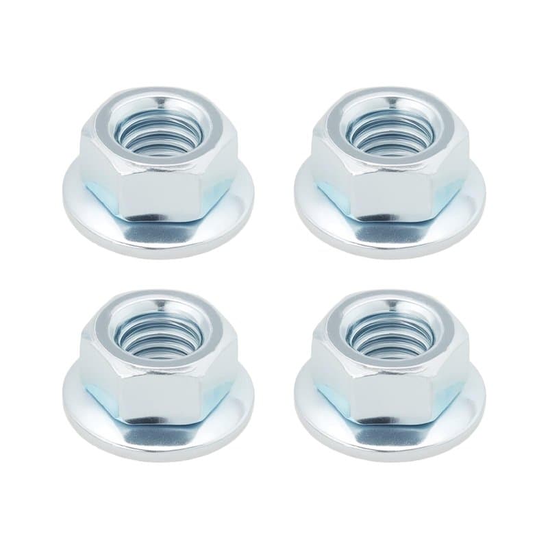 ECSiNG Lot de 4 écrous de Lame à Bride pour Débroussailleuse M8 X 1,25 LH écrou de Fixation à Filetage Gauche Adapté pour Débrou