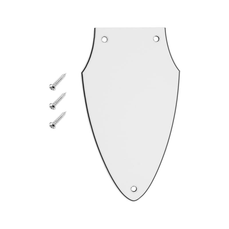 LT Easiyl 1 pickguard blanc à 3 couches compatible avec Gibson Flying V Neck Adjusting Rod Cover Guitar Accessories White Black